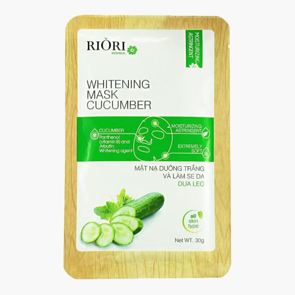 Mặt nạ dưỡng trắng da dưa leo Riori Mask Cucumber