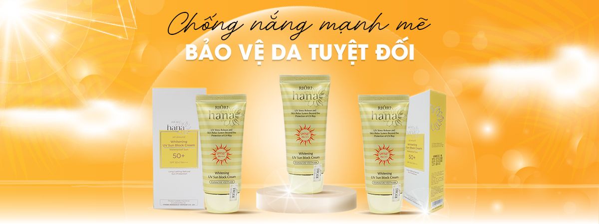 Kem chống nắng Riori Whitening UV Sun Block Cream bảo vệ da tuyệt đối